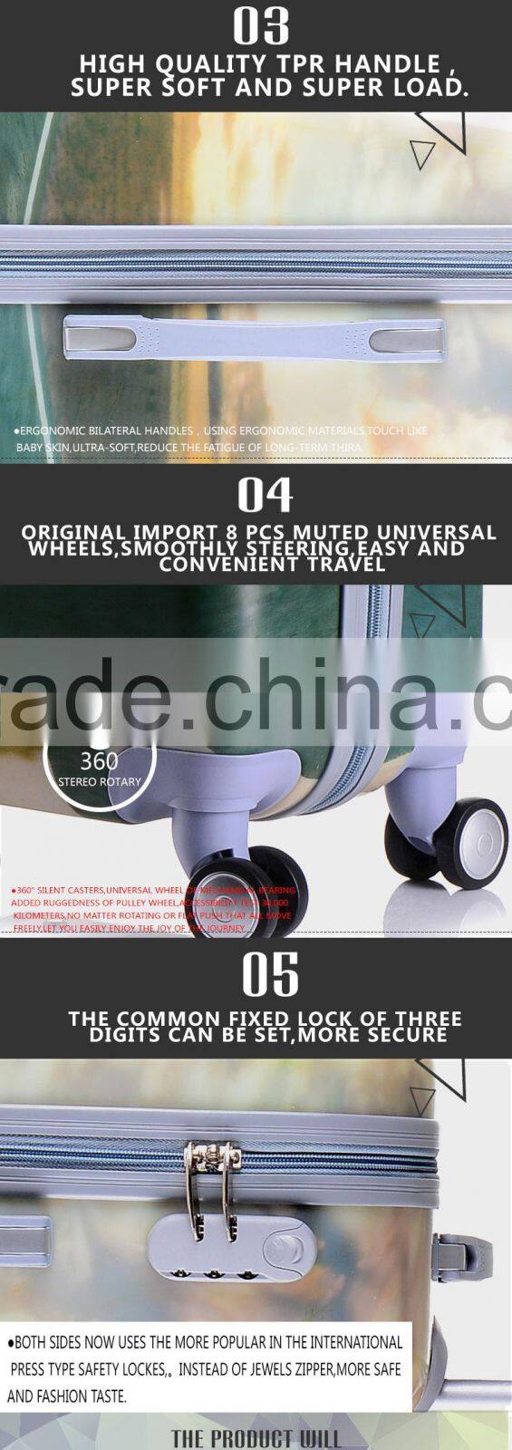 abs/pc decent trolley cases suitcase luggage