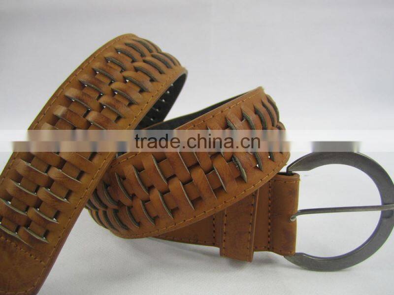 PU Knitted belts men knit belt