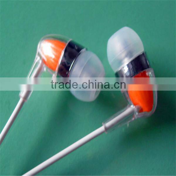 2016 Fashion new design transparent cover in ear pieces