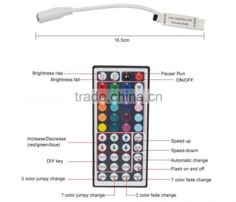 hot sale multifunctional mini rf 44 key rgb controller