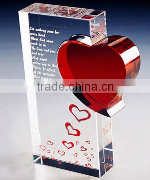 Beautiful design crystal heart gift