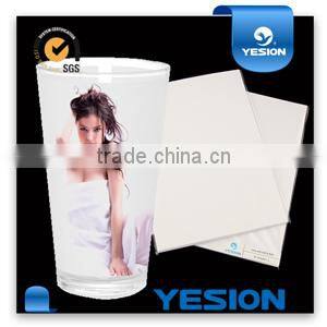 Shanghai professional producer4R 5R inkjet water slide decal clear/transparent transfer paper for wood, candle picture printing