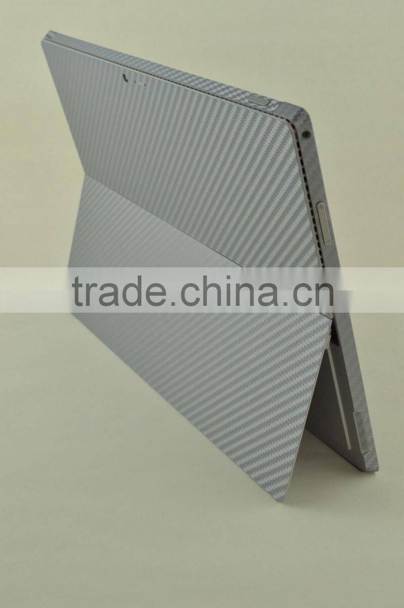 Wholesale Full Body Carbon Fiber Vinyl Wrap Skin cover for Surface RT laptop