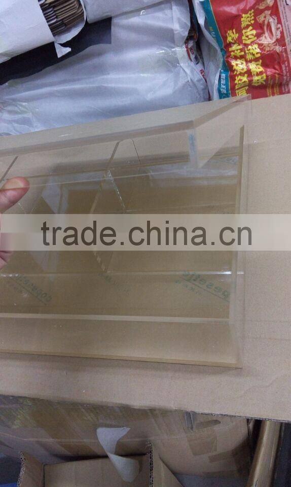 acrylic serving tray with cover