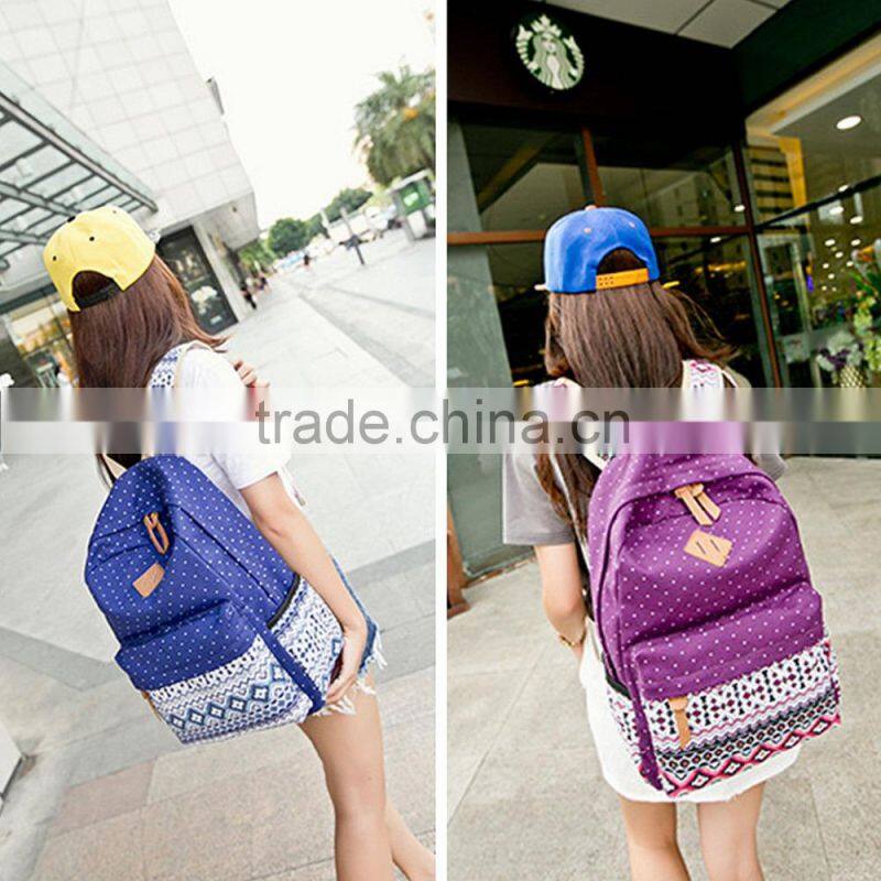 Women Girl Canvas Shoulder School Bag Handbag Bookbag Backpack Travel Rucksack