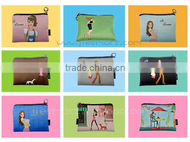 coin purse illustration art printing custom printing bag