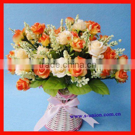 Beautiful wedding decorative artificial silk rose flower