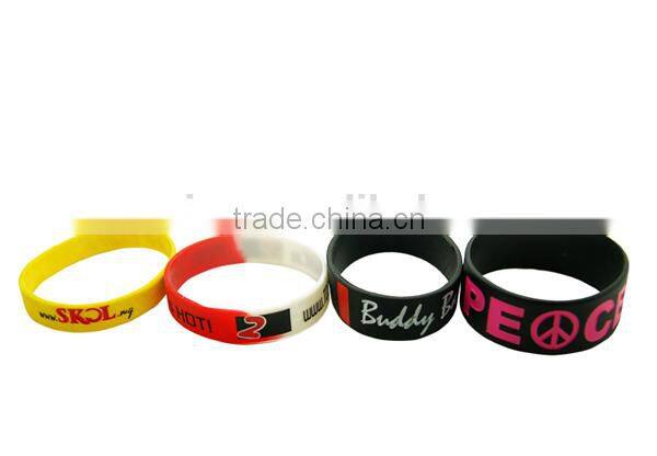 Special custom silicone rubber bracelet/silicone rubber bracelet