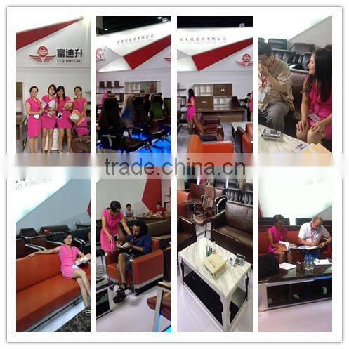 folding pu training chair with writing table AH-007