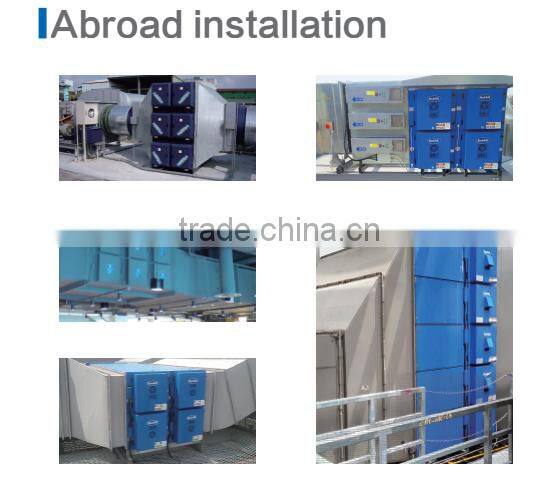 Hi-efficiency electrostatic air refresher for commercial and industrial use