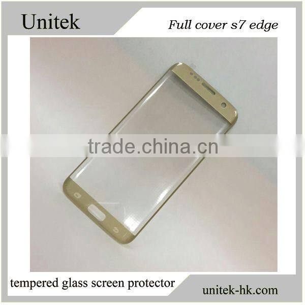 2016 New !0.33mm 9H asahi tempered glass screen protector glass tempered screen protector for Samsung s7edge