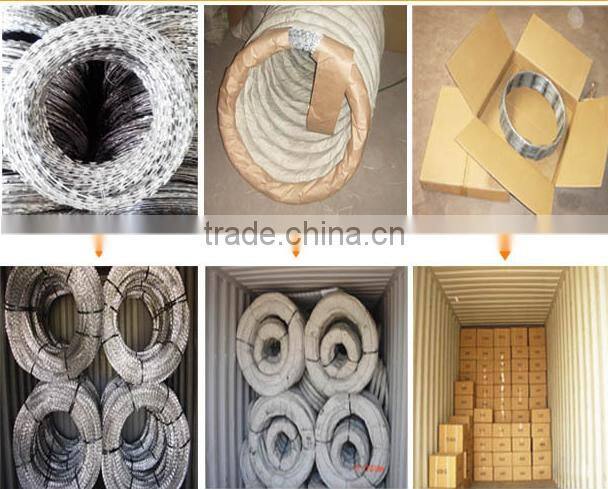 Antique Barbed Wire for sale/Metal Razor Barbed/concertina razor barbed wire with pallet