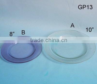 Stocked dessert glass plat for restaurant