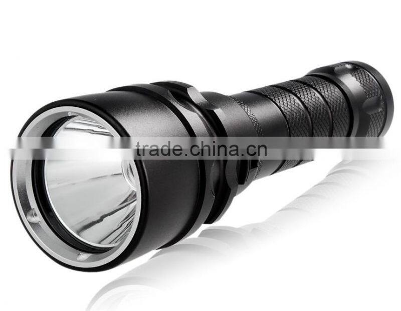 LustFire T6 800LM Adjustable Waterproof Diving LED Flashlight