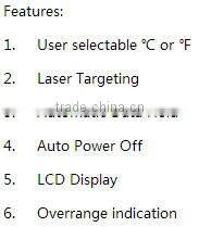 Mini digital thermometer HT-890D non-contact infrared thermometer temperature gauge