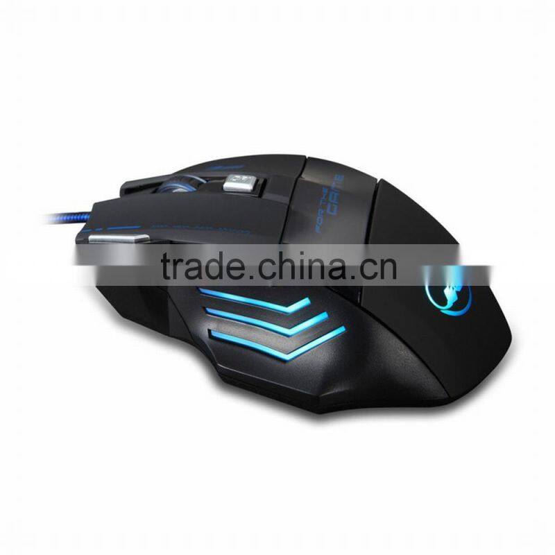 Zelotes 5500 DPI 7 Button LED Optical USB for Wired Gaming Mouse Mice
