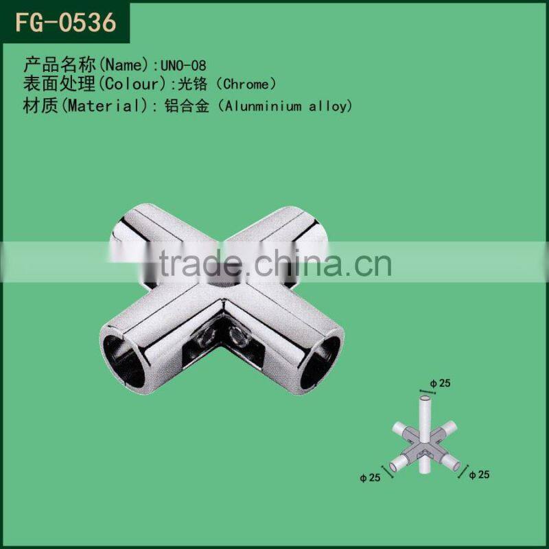 Heavy duty fit diameter 25mm 4 way pipe connector