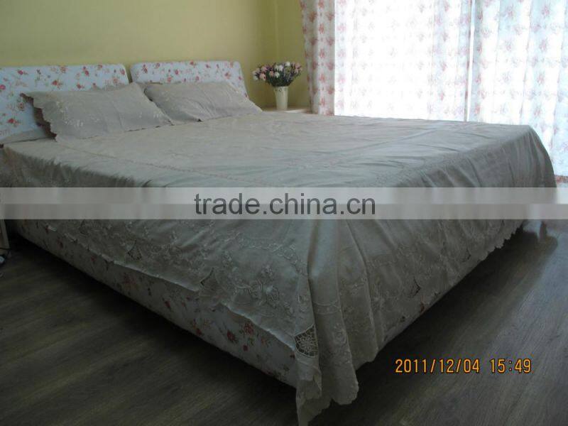 240x260 100%linen handmade bedsheet