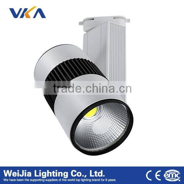 CE RoHs FCC cob dimmable 30W led track light for museum