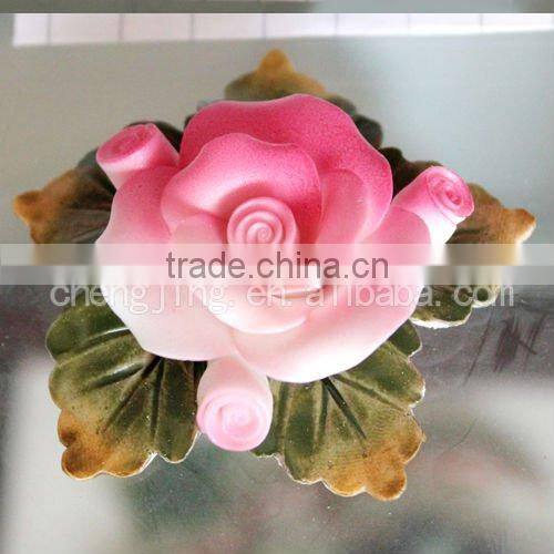 Factory Manufacture Promotional Gift OEM Decor Ceramic Flower, porcelain flower