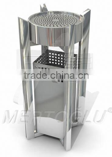 Stainless Steel Perforated Litter bin,Dustbin,Waste Container