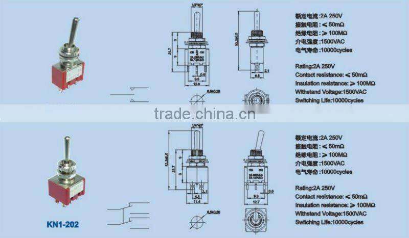 'KN1-103 min toggle switch