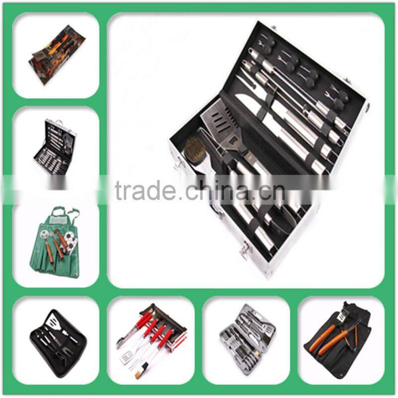 Hot sale Non-stick square wooden handle BBQ Grill Tools BBQ Grill basket