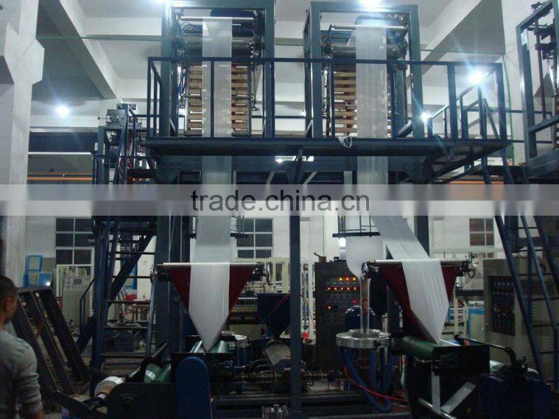 SJ-FM Single screw Double die head film blowing machine