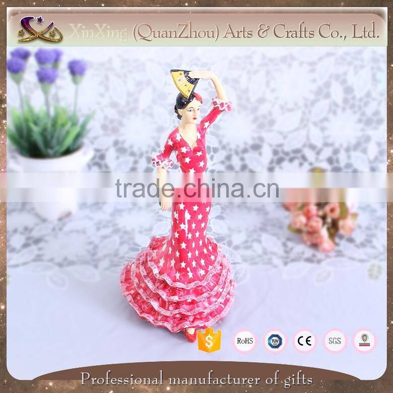 custom pretty dancing girl indoor decoration