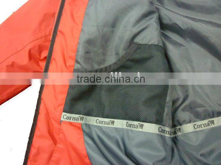 women waterproof breathable red outdoor jacket