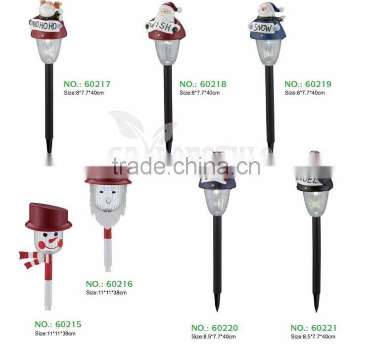 christmas led light polyresin material, cute santa claus shape decorative lamp, unique decorative led lamp light