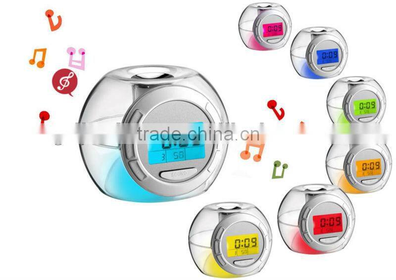 thermometer color changing digital alarm clock digital timer