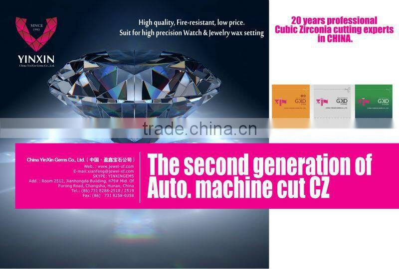 Loose Gemstone Brilliant Cut Zircon CZ Cubic Zirconia Made In China