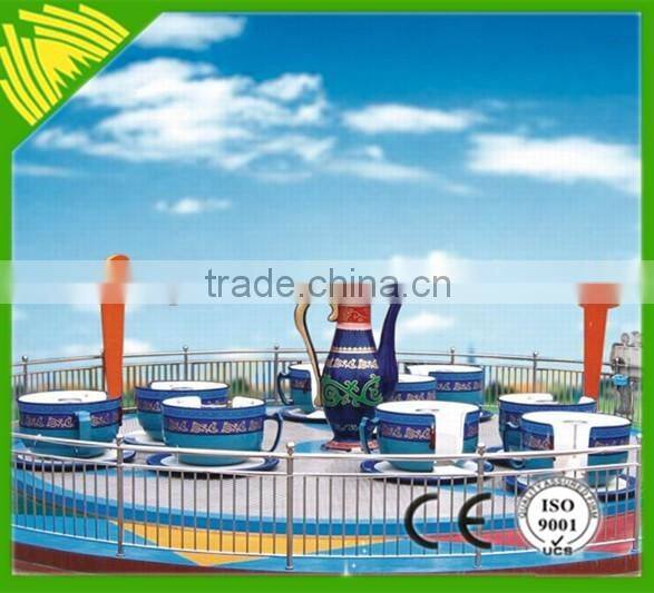 HOT!! rotate coffee cup for kids play coloful tea cup ride for sale