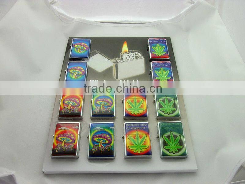 oil cigarette lighter by silkprint ,Metal Oil Lighter ,