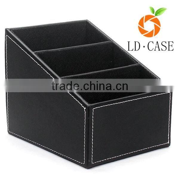 leather Remote control holder/controller TV Guide/mail/CD organizer/caddy/holder