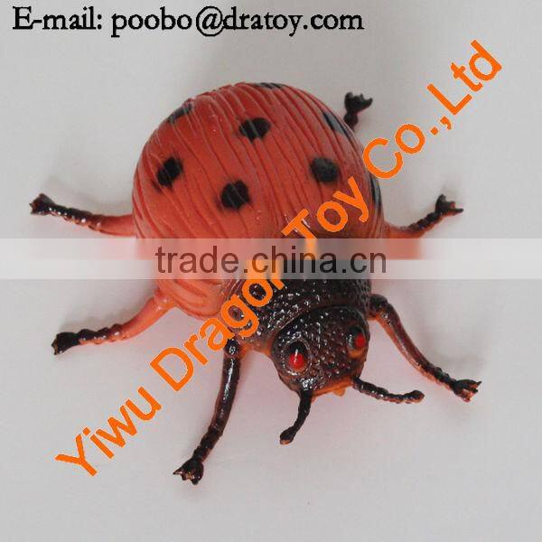 Plastic ladybug figurines