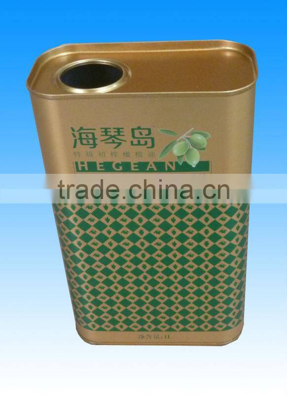 750ml safflowerseed oil square tin can