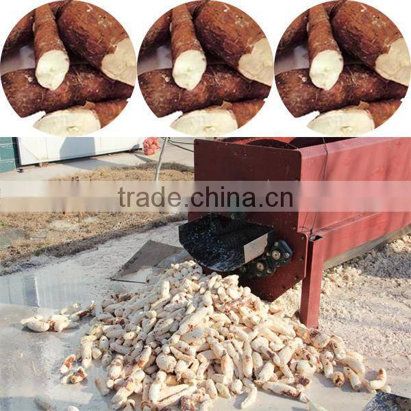 Yuca root peeling making machine