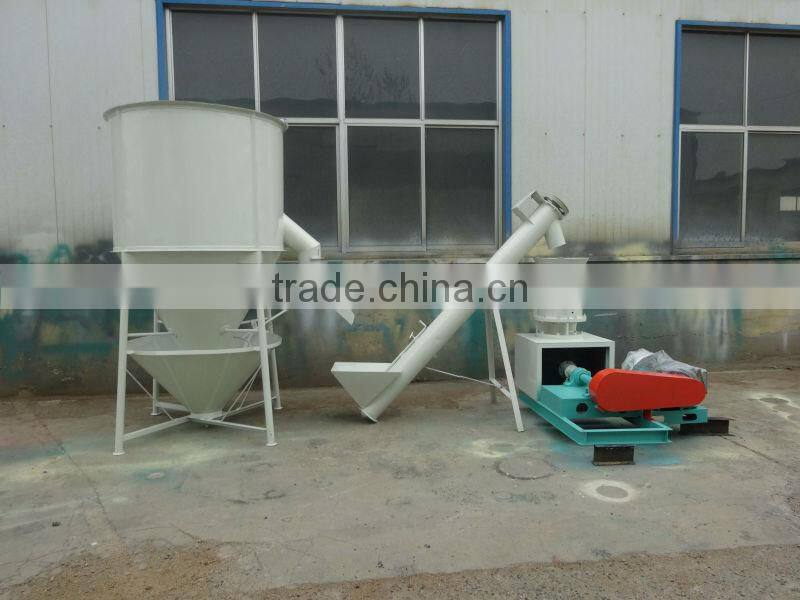 family farm cow and goat feed pellet production line(Mixer ,screw elevator and pellet machine) for cattle and sheep (CE)
