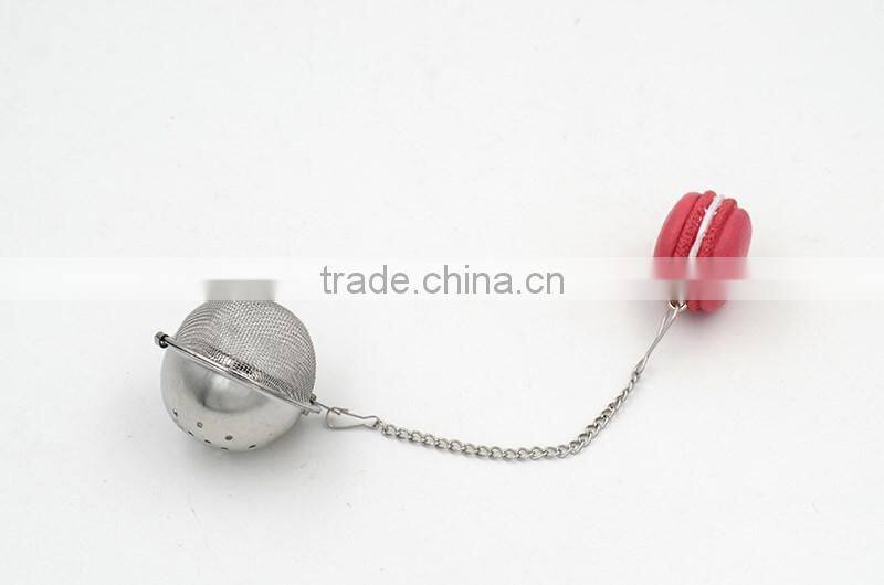 Turquoise Macaron stainless steel 304 Tea Infuser for promotional gift