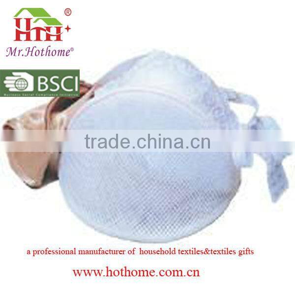 BSCI Portable folding colored mesh washable laundry bag