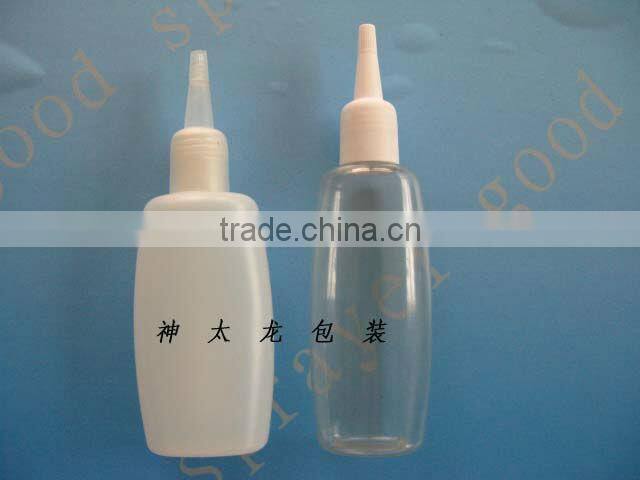 HDPE plastic dish washing bottle with lotion pump or bottle cap