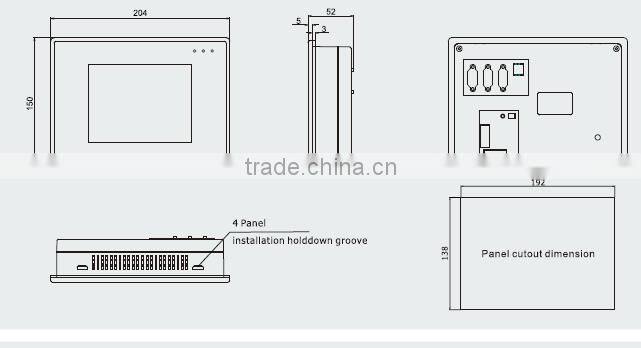 MT4300CE 5.6" TFT 320X234 pixels LED serial port hmi touch screen panel HMI