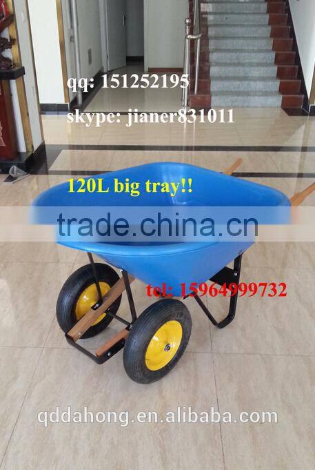 Heavy Duty Construction Plastic Wheelbarrow WH8802