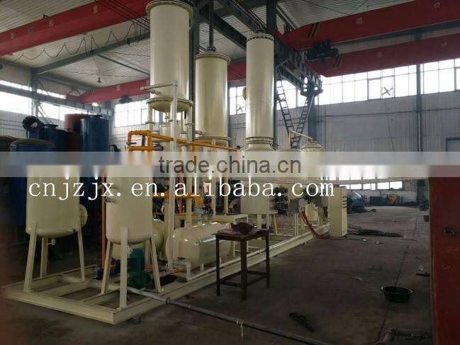 waste tire recycling to diesel continuous plastic to oil machine waste oil to diesel distillation plant