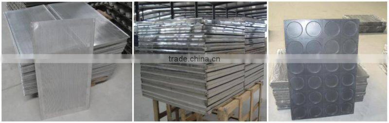 High quality non-stick teflon hamburger aluminum bakery trays 15 grooves loaf bread baking tray