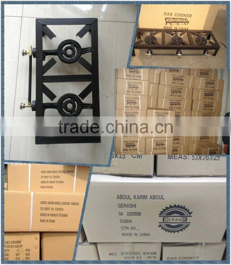 Steel frame gas cooker,cast iron gas burner for cooking to Africa