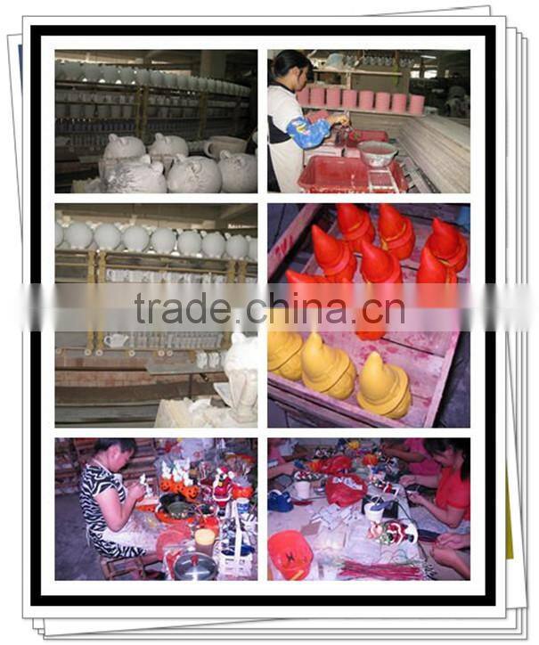 New designs of halloween decorative ceramic artificial pumpkin