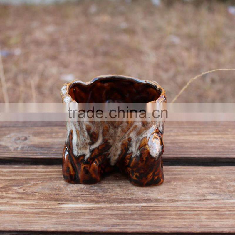New design small ceramic indoor decorative pots planters